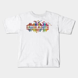 Tone Color Wave With Name-Smash Mouth Kids T-Shirt